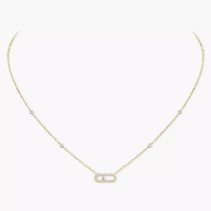 [Auream]Diamond Necklace Move Uno