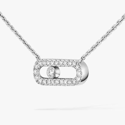 [Auream]Diamond Necklace Move Uno
