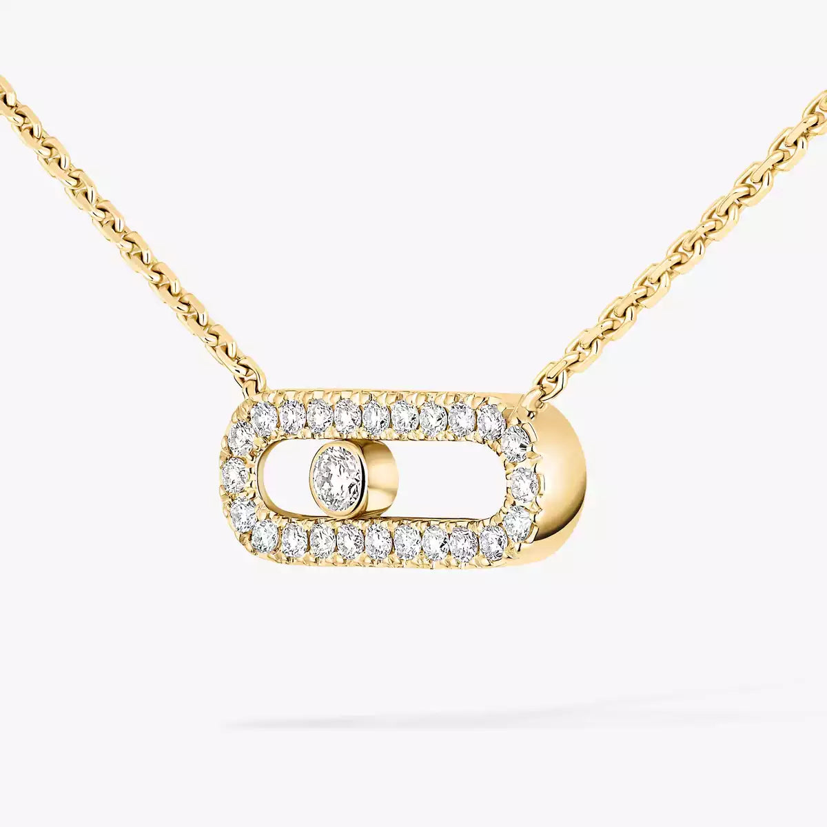 [Auream]Diamond Necklace Move Uno