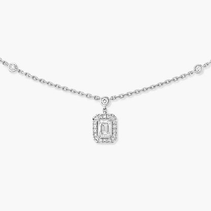 [Auream]My Twin Diamond Necklace in Silver