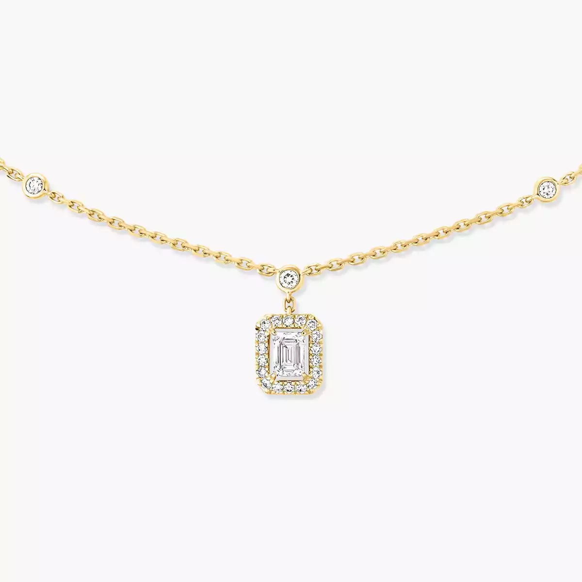 [Auream]My Twin Diamond Necklace in Silver