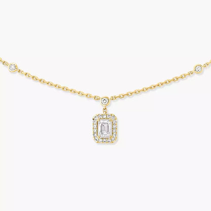 [Auream]My Twin Diamond Necklace in Silver