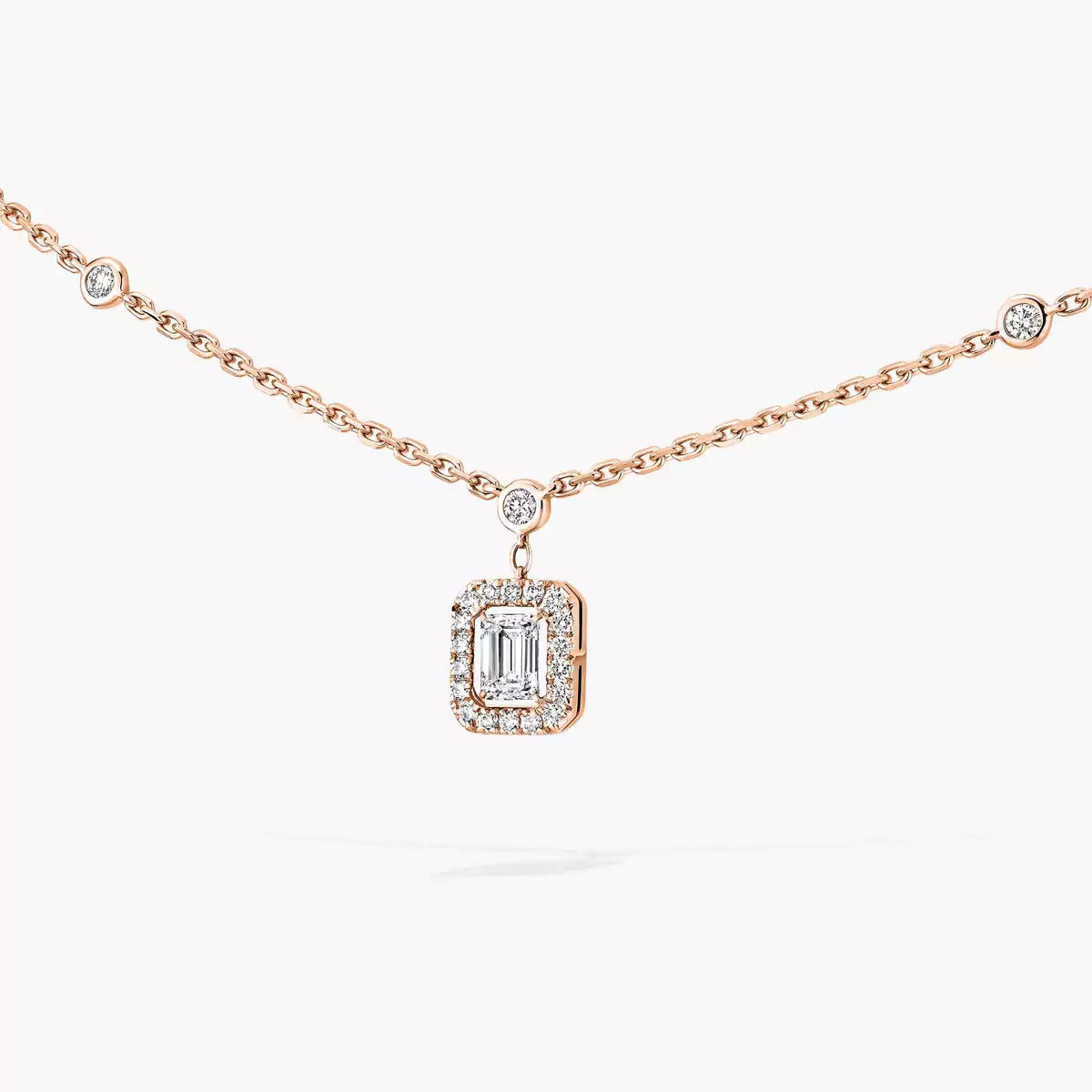 [Auream]My Twin Diamond Necklace in Silver