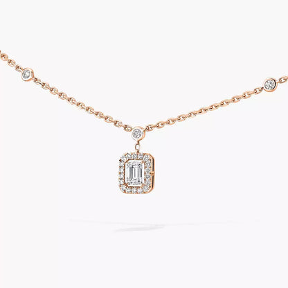 [Auream]My Twin Diamond Necklace in Silver