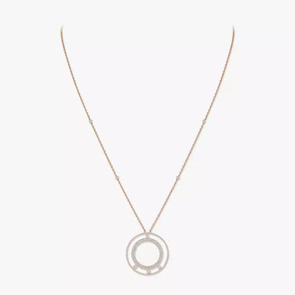 [Auream]Move Romane Long Pave_-Set Diamond Necklace