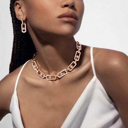 [Auream] So Move XL Diamond Hoop Earring
