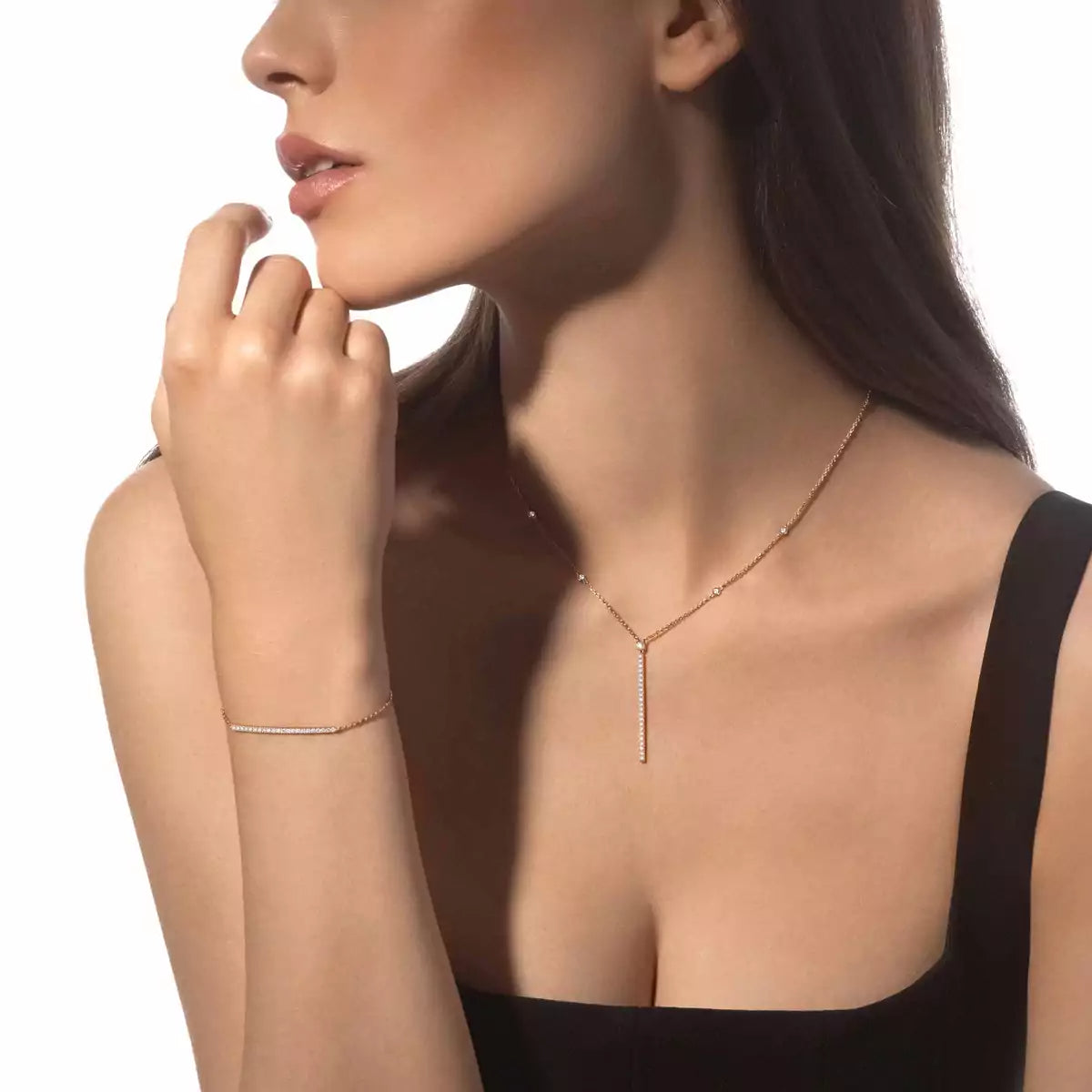 [Auream]Diamond Thin Bangle 0.15ct My Twin Toi & Moi