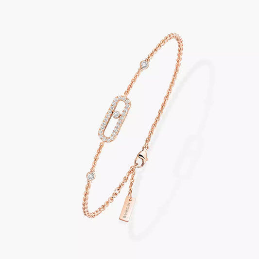[Auream]Move Uno Diamond Bracelet