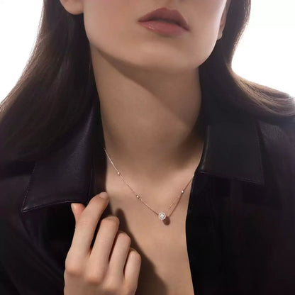 [Auream]Diamond Necklace 0,20ct Brilliant Shape Joy