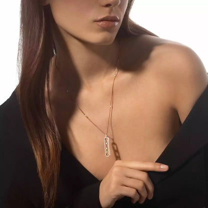 [Auream]Diamond Necklace Move 10Th