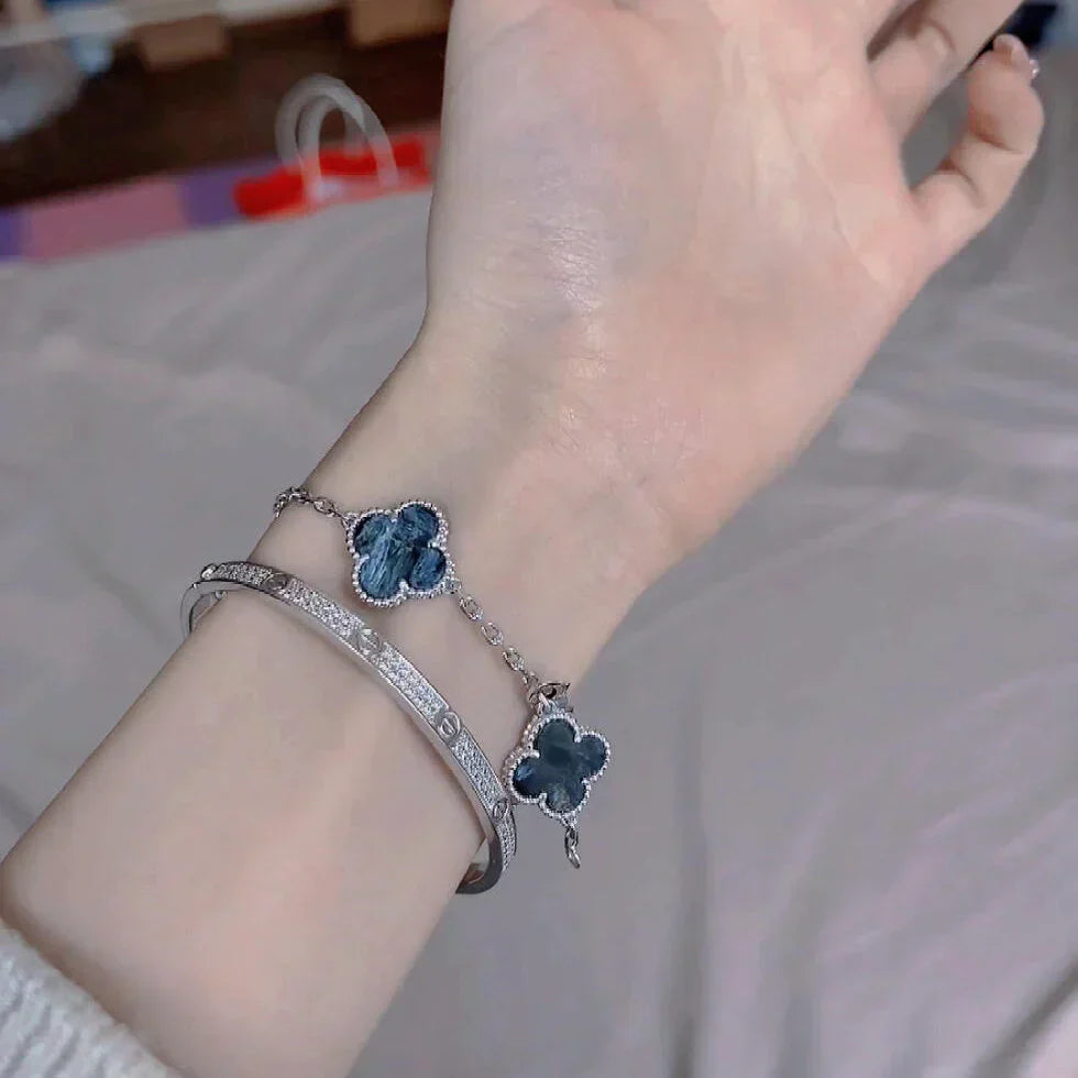 [Auream]CLOVER 5 MOTIF PIETERSITE BRACELET COLLECTION