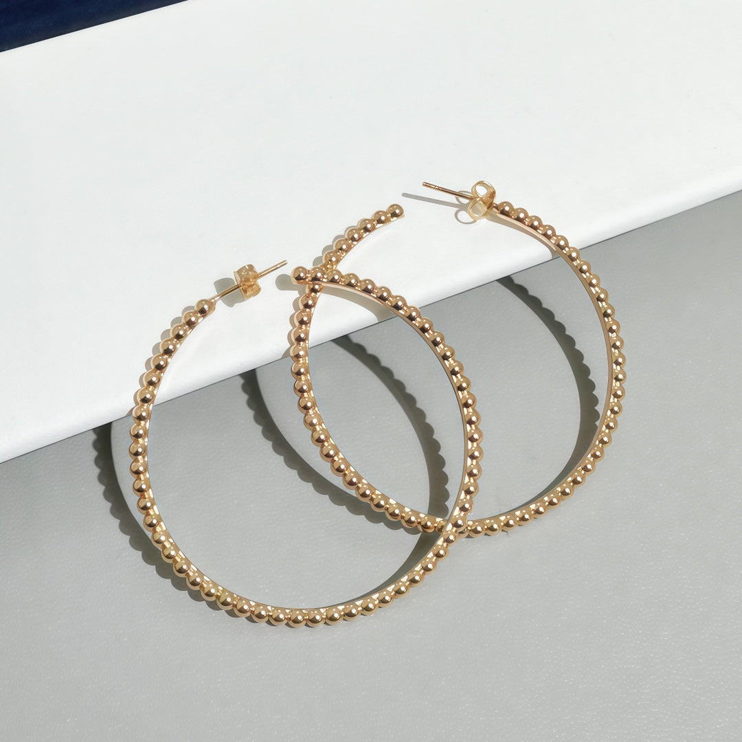 [Auream] SMOOTH BEAD STUD EARRINGS