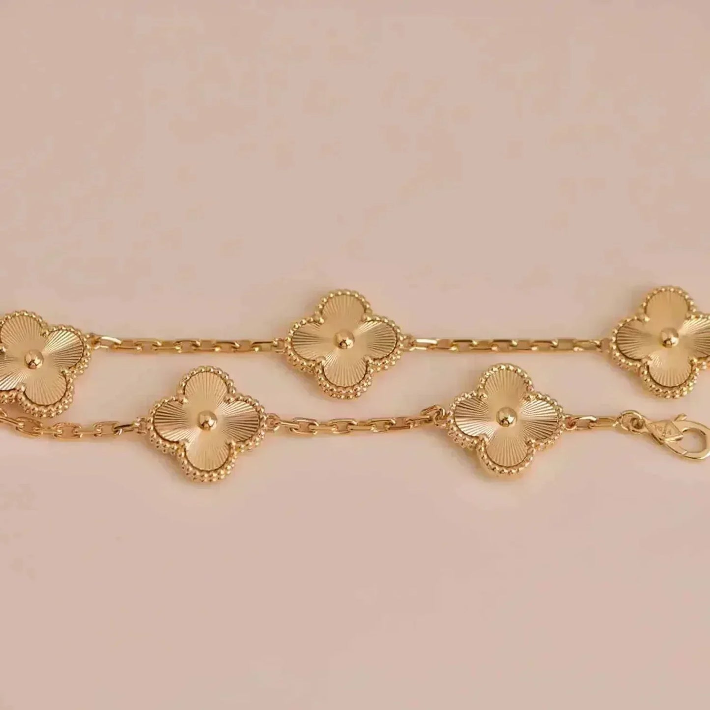 [Auream] CLOVER 5 MOTIF LASER BRACELET COLLECTION