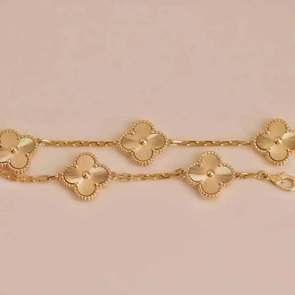 [Auream] CLOVER 5 MOTIF LASER BRACELET COLLECTION