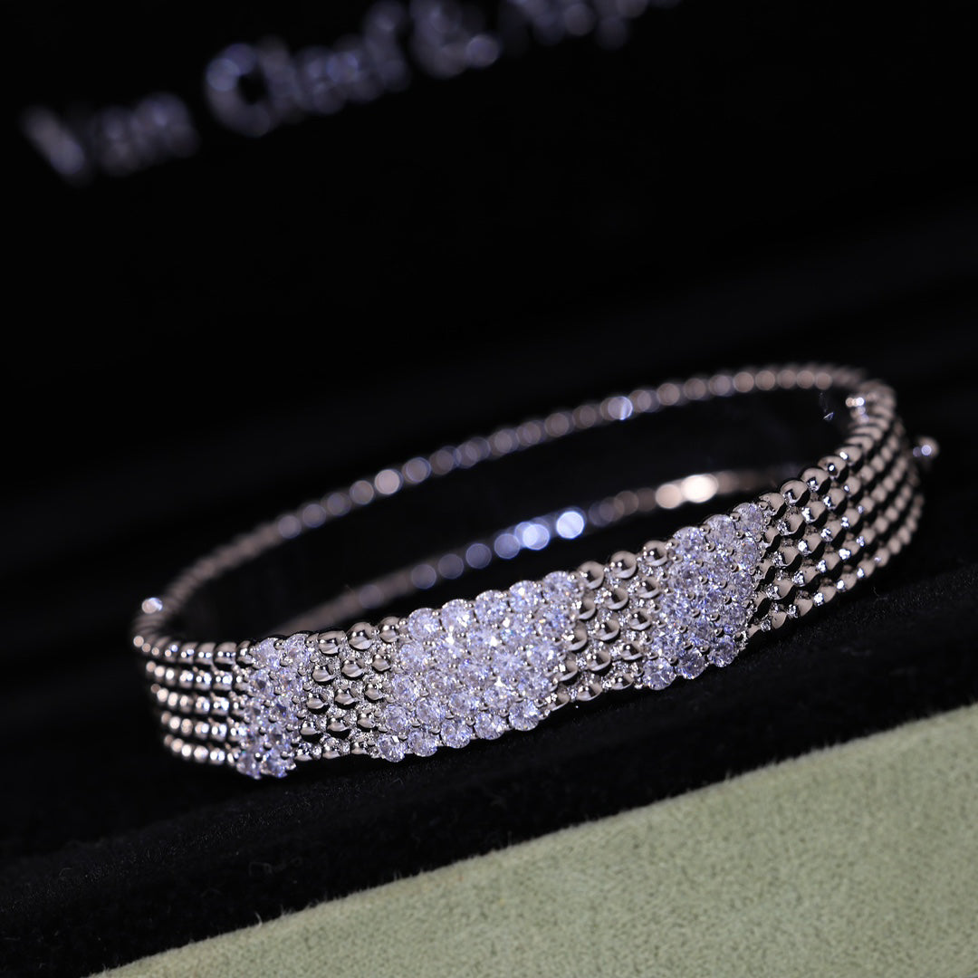 [Auream]  FIVE-ROW DIAMOND BRACELET
