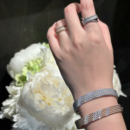 [Auream]  FIVE-ROW DIAMOND BRACELET