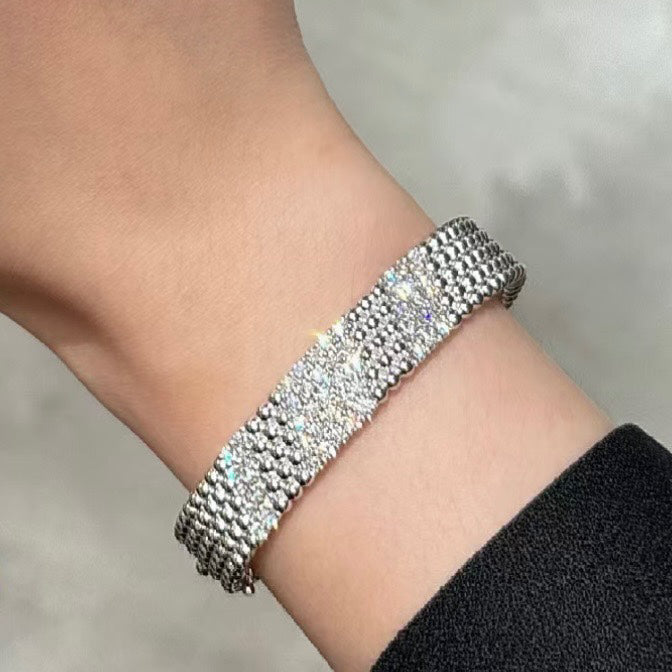 [Auream]  FIVE-ROW DIAMOND BRACELET