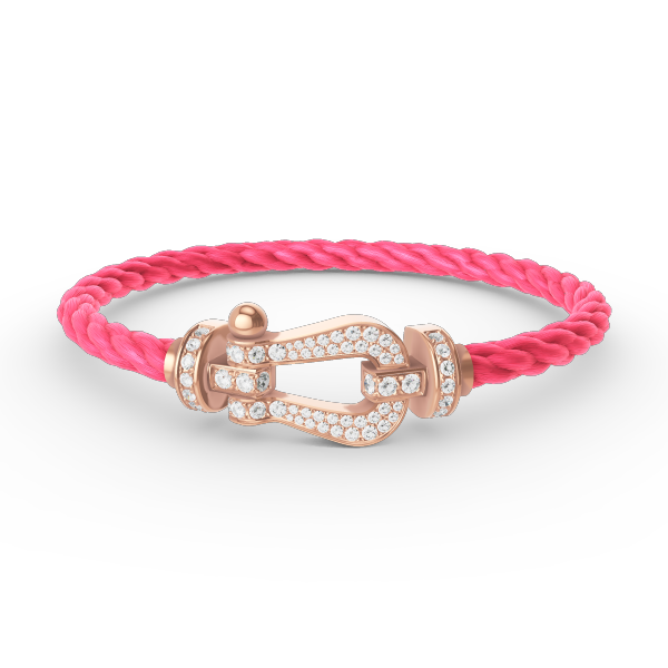 [Auream]FORCE LARGE HORSESHOE FULL DIAMOND BRACELET ROSE GOLD