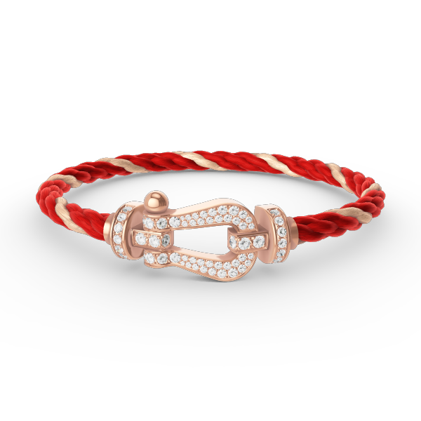 [Auream]FORCE LARGE HORSESHOE FULL DIAMOND BRACELET ROSE GOLD
