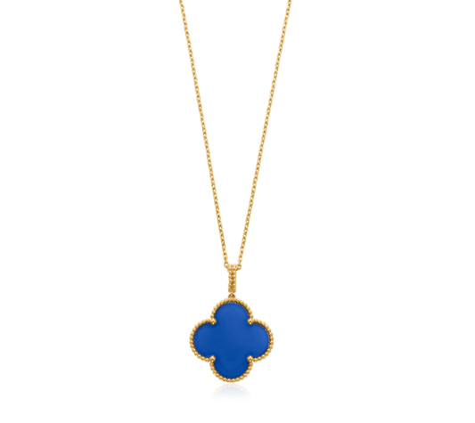 [Auream]CLOVER 25MM NECKLACE TURQUOISE ROSE GOLD