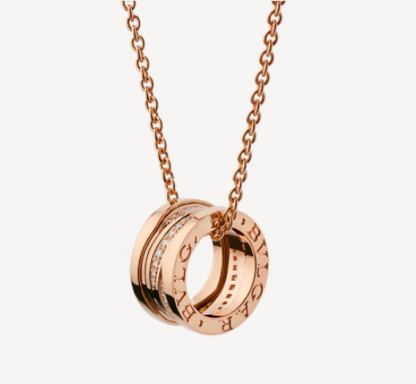 [Auream]ZERO 1 PINK GOLD DIAMOND NECKLACE
