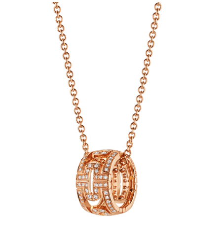 [Auream]PARENTESI NECKLACE PINK GOLD DIAMOND
