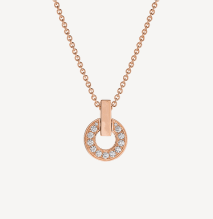 [Auream]GARI NECKLACE PINK GOLD DIAMOND