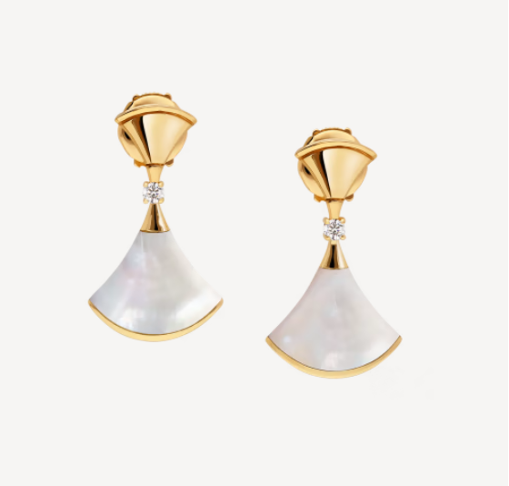[Auream]DREAM MOP 1 DIAMOND EARRINGS