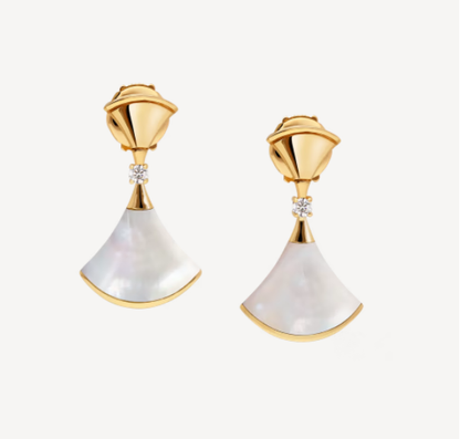 [Auream]DREAM MOP 1 DIAMOND EARRINGS