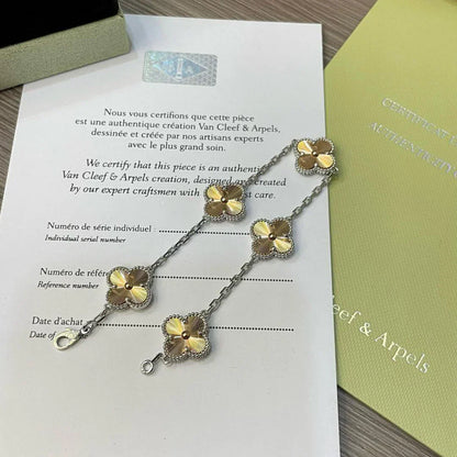 [Auream] CLOVER 5 MOTIF LASER BRACELET COLLECTION