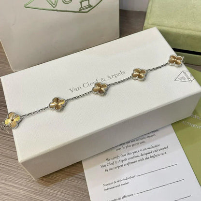 [Auream] CLOVER 5 MOTIF LASER BRACELET COLLECTION