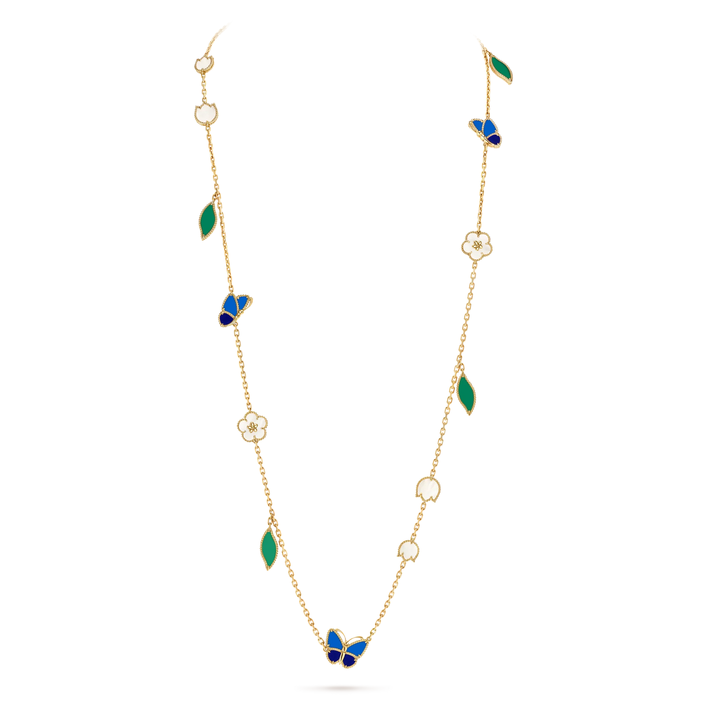 [Auream] 26 NEW CLOVER 15 MOTIFS LUCKY NECKLACE