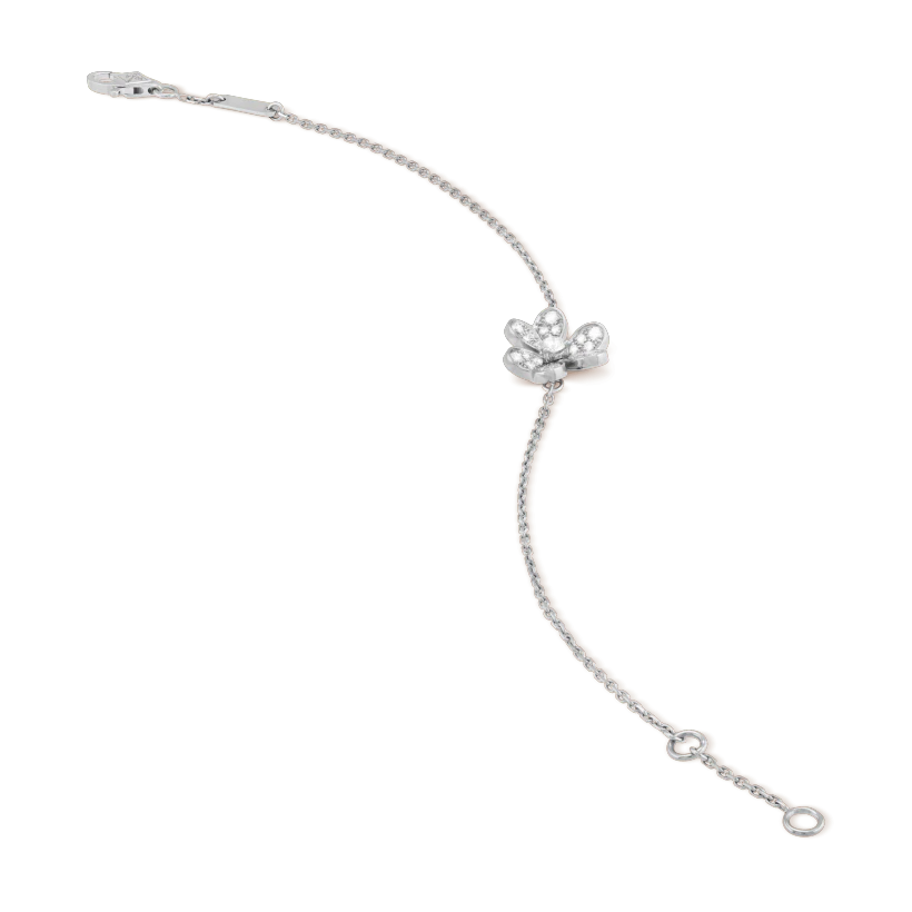 [Auream]FRIVOLE SILVER FLOWER DIAMOND BRACELET