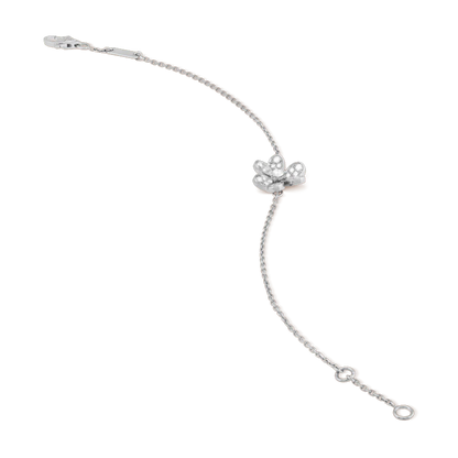 [Auream]FRIVOLE SILVER FLOWER DIAMOND BRACELET