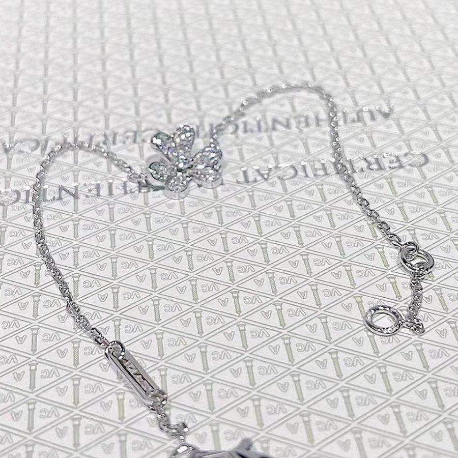 [Auream]FRIVOLE SILVER FLOWER DIAMOND BRACELET