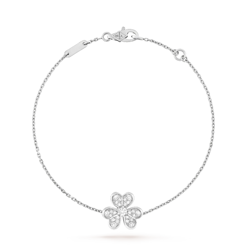 [Auream]FRIVOLE SILVER FLOWER DIAMOND BRACELET