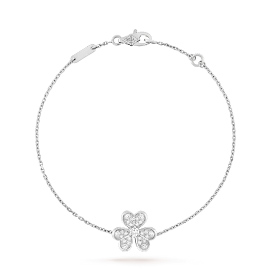[Auream]FRIVOLE SILVER FLOWER DIAMOND BRACELET