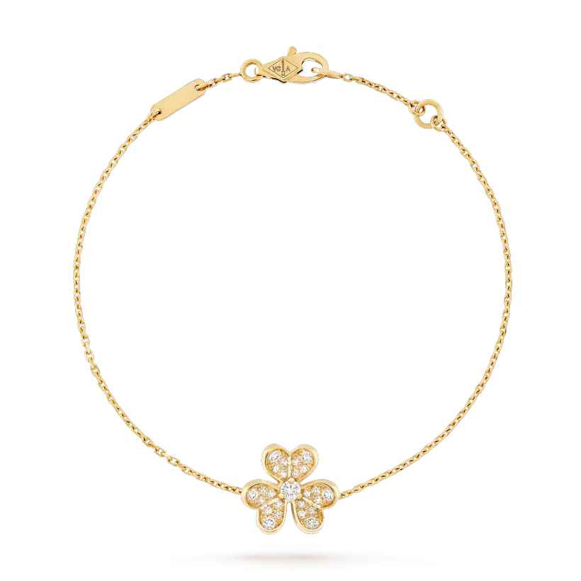 [Auream]FRIVOLE GOLD FLOWER DIAMOND BRACELET