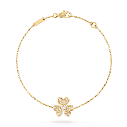 [Auream]FRIVOLE GOLD FLOWER DIAMOND BRACELET