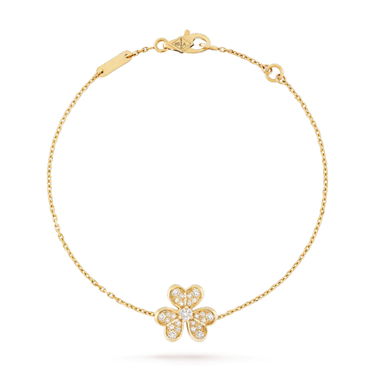 [Auream]FRIVOLE GOLD FLOWER DIAMOND BRACELET