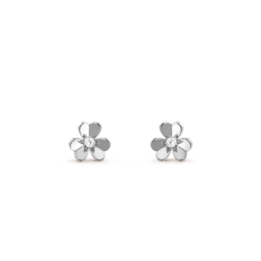 [Auream]FRIVOLE MINI SILVER FLOWER EARRINGS