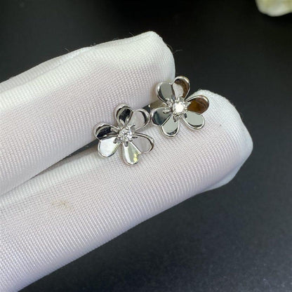 [Auream]FRIVOLE MINI SILVER FLOWER EARRINGS