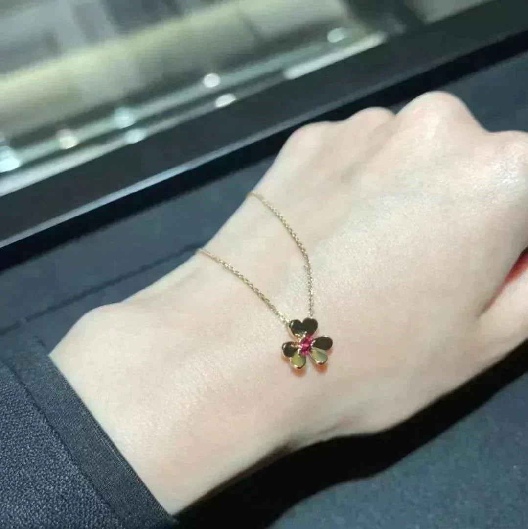 [Auream]FRIVOLE GOLD FLOWER NECKLACE