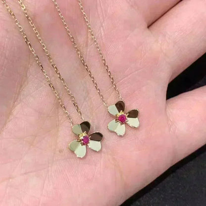 [Auream]FRIVOLE GOLD FLOWER NECKLACE