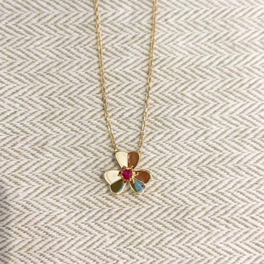 [Auream]FRIVOLE GOLD FLOWER NECKLACE