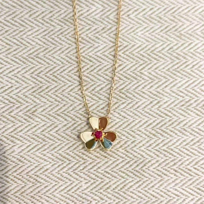 [Auream]FRIVOLE GOLD FLOWER NECKLACE