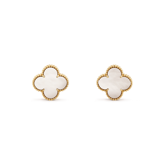 [Auream]CLOVER MINI GOLD EARRINGS
