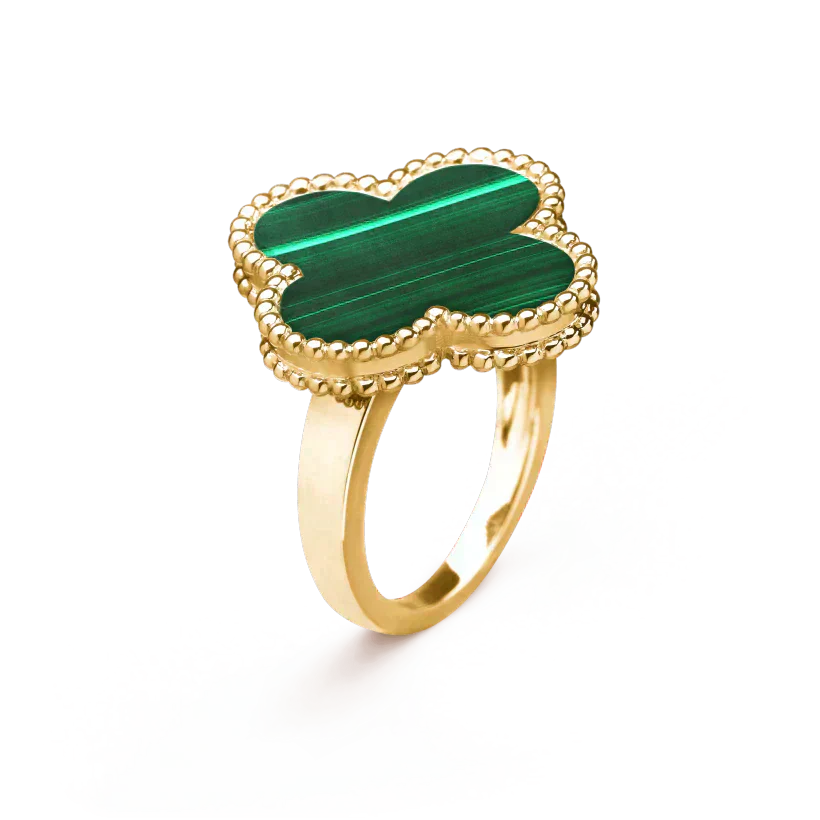 [Auream]CLOVER MALACHITE RING