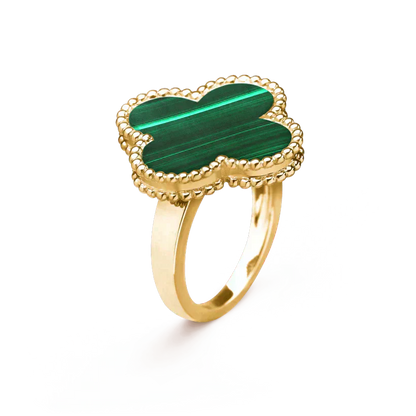 [Auream]CLOVER MALACHITE RING