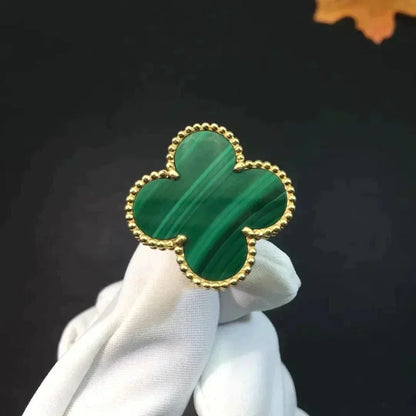 [Auream]CLOVER MALACHITE RING